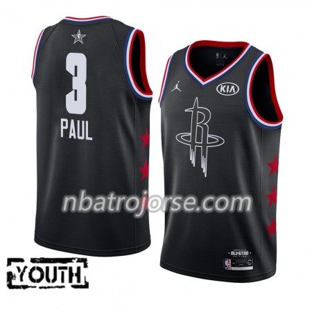 Barn Houston Rockets Tröja Chris Paul 3 2019 All-Star Jordan Brand Svart Swingman